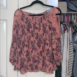 Floral size S long sleeve blouse Francescas